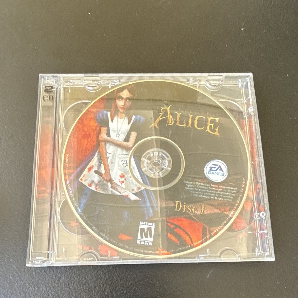EA Games Alice (PC) - Disc 1 & Disc 2 w/ Manual - Action & Adventure M